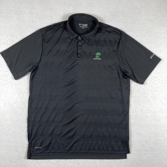 Columbia Polo Shirt Mens XL Black Dutch Elm Golf Vacation Travel Workwear Office - Picture 1 of 15
